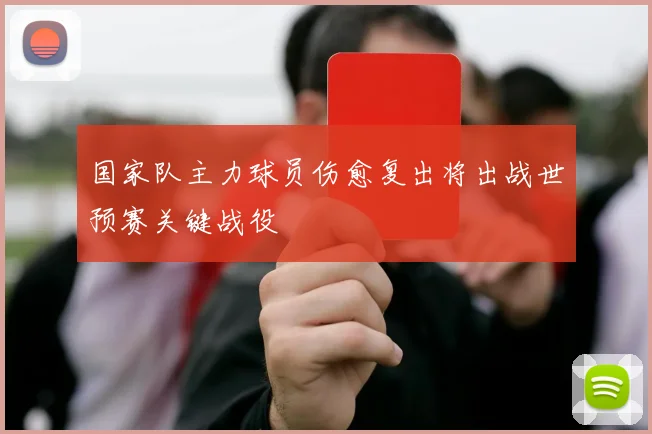 国家队主力球员伤愈复出将出战世预赛关键战役